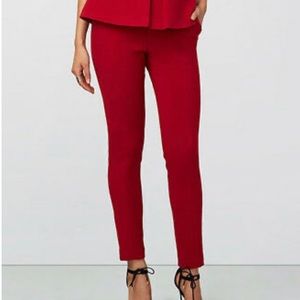 Rachel Roy slim fit dress pants in ruby red